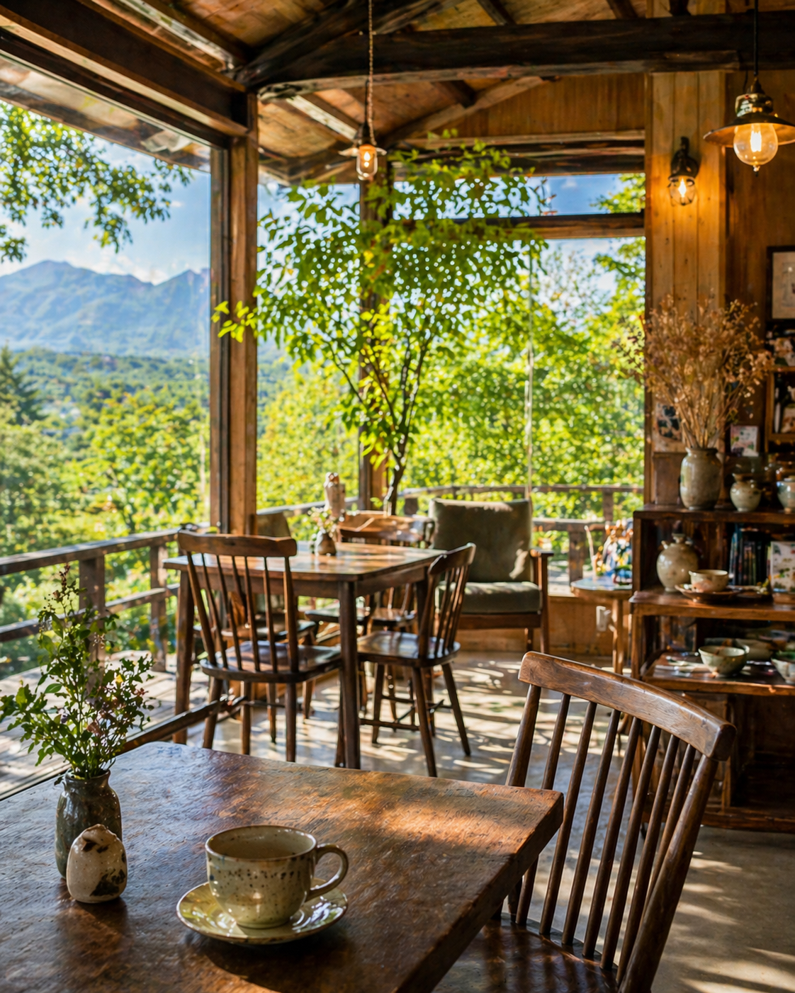 浅間カフェの店内